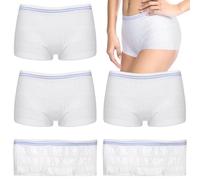 Artibetter Net Pants for Incontinence Pads: 6pack Large Fix Reusable Net Knickers, High Density Mesh Disposable Pants - Breathable Incontinence Pads Briefs for Woman Man for Daily Use, Travel, Blue