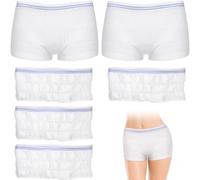 Artibetter Net Pants for Incontinence Pads: 6pack Large Fix Reusable Net Knickers, High Density Mesh Disposable Pants - Breathable Incontinence Pads Briefs for Woman Man for Daily Use, Travel, Blue