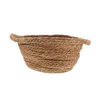 Artibetter Newborn Photo Basket Wicker Handles for First Photoshoot for Capturing Precious Moments Woven Storage Organizer