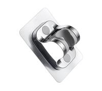 Artibetter No-Drill Bathroom Shower Head Bracket Adjustable Wall-Mounted Handheld Spray Nozzle Holder Stable Multipurpose Shower Head Base for Home and Hotel Use