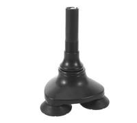 ARTIBETTER Non Slip 3 Prong Rubber Cane Tip with 360 Degree Rotation and Easy Installation, Self Standing Walking Stick Base for Crutches and Walking Canes, Black, for Long Distance Trekking