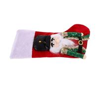Artibetter Nutcracker Christmas Stockings Decorative Xmas Stocking Lovely Christmas Xmas Tree Present Bag Party Decoration Sock Present Pouches Supplies Red