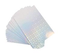 Artibetter of Holographic Printable Vinyl Stickers Craft Decals 20 Sheets with Self-Adhesive Aluminum Laminated Film, Waterproof for Engraving and Banners