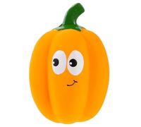 Artibetter Orange Latex Pumpkin-shaped Dog Squeaky, Wear-resistant Chewer that Reduces Destructive Behaviour, Interactive Puppy Training for Small Dogs
