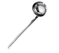 Artibetter Ounce Spoon Sturdy Kitchen Tool Stainless Steel with Pouring Hook Handle for Sauce and Gravy, for Family Kitchen and Restaurant Use