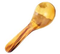 ARTIBETTER Ox Horn Soup Spoon Hand-Polished Kitchen Scoop Simple Design for Stirring Serving Natural Material Random Color Suitable for Home and Restaurant Use Random Color