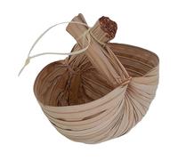 Artibetter Palm Leaf Milk Tea Dessert Bowl 15x10cm Handmade Thai Style Smoothie and Fruit Bowl for Pudding Storage and Serving