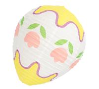 Artibetter Paper Lanterns Creative Hanging Decorative Egg-shaped for Easter Party Decoration with Yellow Colour, Safe and Portable Design, for Shop Scene Layout and Festival Celebrations