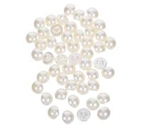 Artibetter Pearl Buttons and Comfortable Wear Buttons Dome Shaped for Sewing 50pcs with Secure Stitching Beige Abs Material for Shirts, Cardigans, and Everyday Wear Crafts