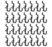 Artibetter Pegboard Hooks 100pcs Suitable for 6mm Hole Diameter and 25mm Hole Spacing Plastic Black for Organizing Kitchen Essentials and Workshop Tools for DIY Projects and Garage Storage