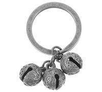 Artibetter Pet Collar Bells Set of 3 Pure Copper Hanging Bells 12mm Ancient Silver Color DIY Cat Dog Collar Accessories Keychain Charms for Pet Training and Decoration