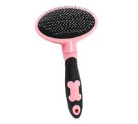 Artibetter Pet Grooming Brush Cat Brush Massage Comb Pink with Dots Soft Cleaning Tool for Cats and Dogs Hair Removal Fur Detangling