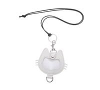 Artibetter Pet Hair Memorial Keepsake Keychain Remembering Dead Pet Cat Owner's Keychain Stylish Keyring for Cats White