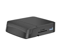 Artibetter Phone Holder USB Hub Type C Adapter Splitter USB Docking Station 8-in-1 Multi-functional with 4kx2k 3840x2160 Resolution and Pd 3.0 No Drivers Required Black for Office Use
