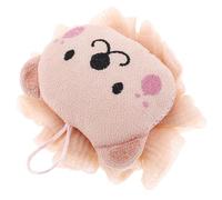 ARTIBETTER Pink Cartoon Lion Bath Puff Shower Body Scrubber with Two-in-one Functionality, Made of Soft Polyester and Gauze, Gentle Exfoliating Loofah for Bathing Accessories
