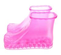 ARTIBETTER Pink Foot Soaking Shoes Foot Spa Bath Basin with Small Size 16.5cm Plastic Pedicure Tub and Relaxation