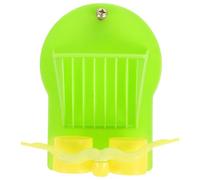 ARTIBETTER Plastic Bird Cage Feeder for Small Birds Parrot Budgie Cockatiel Food Dispenser with Moderate Capacity Anti-splash Design for Fruit Vegetable Feeding