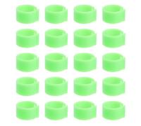 Artibetter Plastic Pigeon Foot Rings 100 Pcs Green Identification Bands