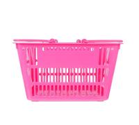 ARTIBETTER Plastic Storage Basket with Double Handles Practical Supermarket Shopping Basket for Convenient Merchandise and Item Organization Thickened Plastic