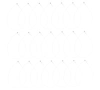 ARTIBETTER Plastic Tags Fasteners with Round Head Design Snap Buttons for Clothing Hanging Labels and Sewing Accessories Transparent Plastic Clips Each