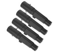 Artibetter Plastic Threaded Cone Replacement Tips, for 4pcs Telescopic Mop Pole with Spring Clip Sturdy Mop Handle End Repair Accessories and for Household Cleaning Tools Daily Floor