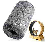 Artibetter Plush Cat Exercise Wheel Engaging Track Accessories with Replacement Mat, Cuttable Scratch Carpet for Sturdy Kitten Running Wheel Pad Cat-loving Households for Pet Owners
