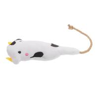 Artibetter Plush Cow Shape Cat Catnip Infused Material for Indoor Cats Interactive Chew to Chase Bite Reduce Loneliness