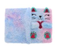 Artibetter Plush Note Books Fluffy Diary Notebook for Students 8.45x6.29x0.79in Portable Charming Aesthetic Creative Plush Cat Pattern Cover Educational Institutions Workplaces