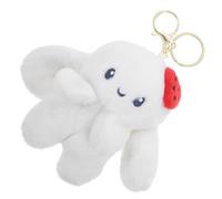 ARTIBETTER Plush Strawberry Rabbit Keychain Coin Purse Mini Storage Bag Cute Coin Pouch with Key Ring for Women’s Accessories and Backpack Decoration