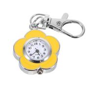 Artibetter Pocket Watch Portable Nurse Fob Watch with Luminous Functionality Quartz Sunflower Shaped and Alloy Keychain Suitable for Nursing Shifts and Daily Use