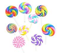 Artibetter Polymer Clay Candy Lollipop Charms Cute Purse Charm for DIY Crafting 12pcs Mixed Style and Hair Decoration Accessories for Handmade Jewellery and Phone Case Decor