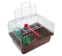 Artibetter Portable Bird Cage for Small Birds with Perch Food Box Waterer Abs Iron Construction Lightweight Travel Carrier for Cockatiel Finch Canary Parakeet Random Color