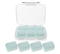 Artibetter Portable Daily Medicine Case Large Capacity Multi-Compartment Pill Organiser with Easy to Use Design and Long Using Life, Small Divided Medicine Box for Purse and Travel