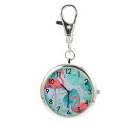 Artibetter Portable Digital Pocket Watch for Nurses with Alloy Material and Glass Display, Silver Modern Design with Numbers, Hanging Watch for Staff and Students