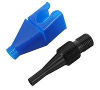 ARTIBETTER Portable Flexible Transmission Funnel with Extendable Hose for Motorcycle and Car, Blue Plastic Oil Funnel Kit for On-the-go Refueling and Easy Fluid Transfer