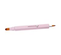 ARTIBETTER Portable for On-the- Compact Lightweight Design for Double-ended Lip Brush and with Ergonomic Handle and Artificial Fiber Bristles Lipstick Lip Gloss