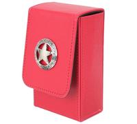 Artibetter Portable Leather Games Cards Box for Tarot Storage, Lightweight Rectangular Cards Holder Universal Organizer for Beginners and Collectors