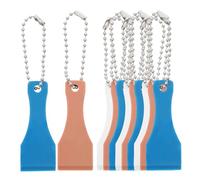 Artibetter Portable Lottery Scrapers 12Pcs Thumb Keychain Scratch Off Tools for Ticket Games Random Color