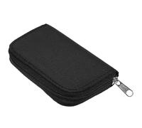 Artibetter Portable Memory Card Storage Bag for Secure Digital and Secure Digital High Capacity Cards with 8 Pages and 22 Slots Zipper Closure Sturdy Nylon and Eva Material the Go