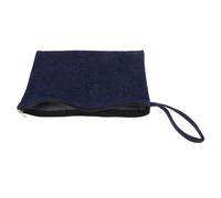 Artibetter Portable Mini Makeup Bag for Women Blue Denim Small Coin Purse Organizer with Expert Craftsmanship and Multifunctional Design, Travel Toiletry Pouch for Cosmetics and Cash Storage