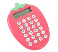 ARTIBETTER Portable Solar Calculator Lightweight Candy Color Electronic Calculator for Students Office Use Cute Strawberry Design for Math Physics Tasks