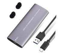 Artibetter Portable Solid State Drive External Hard Drive Case with Type-c 3.1 Dual Protocol Support, Aluminum Alloy Material and Fast Reading Speed for Daily Office Use and Laptops