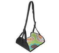 Artibetter Portable Travel Foot Rest Adjustable Foot Hammock with Oxford Cloth Material and Great Support for Airplane Travel and Office Use Random Color