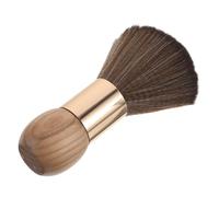 Artibetter Professional Barber Neck Duster Brush Wooden Handle Soft Nylon Bristles Hair Cleanup Brush for Salon Workshop Compact Portable Haircut Tool