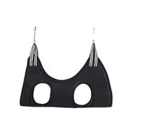 Artibetter Professional Breathable Polyester Material Black with Hooks Pet Grooming Hammock for Nail Trimming Stabilizes Pet Body and Prevents Licking, Suitable for Cats and Dogs