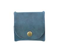 Artibetter Purse Storage Smooth with Structure Coin Leather Retro and Strong Bag Mini Key for Birthday and Christmas Portable Change Pouch Blue Gifts