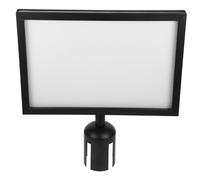 Artibetter Queue Column Sign Stanchion Queuing Poles Welcome Sign Holder Stand Outdoor Crowd Holder Post Safety Framed Steel Frame