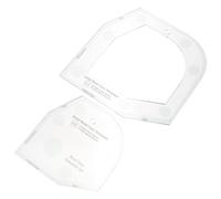 Artibetter Quilters Ruler Acrylic Bowl Basket Template for Sewing Bowl Cozy Pattern 6 Inch Size Suitable for Patchwork Projects