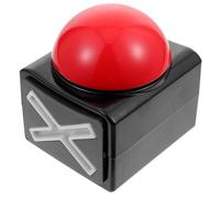 Artibetter Quiz Game Buzzer Squeeze Box with Glowing Answer Button, Battery-free Tv Show Sound Button for Party Competition and Quiz Games, Black