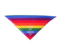Artibetter Rainbow Pride Dog Bandana Comfortable and Vibrant Pet Accessory Versatile Polyester Triangle Scarf for Small to Medium Dogs and Cats for Special Occasions and Casual Outings